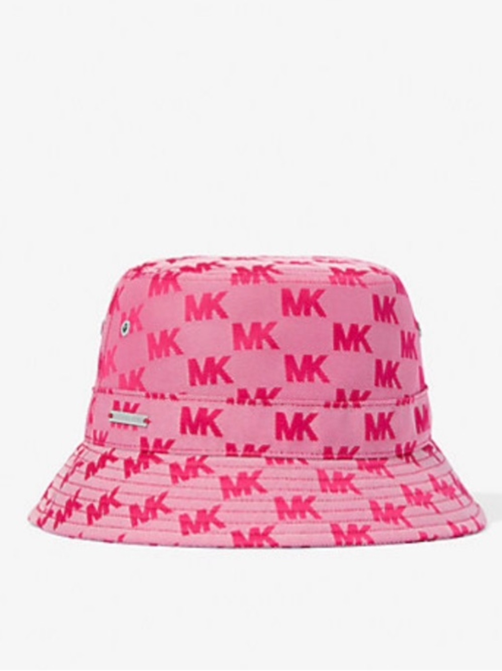Michael Kors Pink MK Logo Bucket Hat